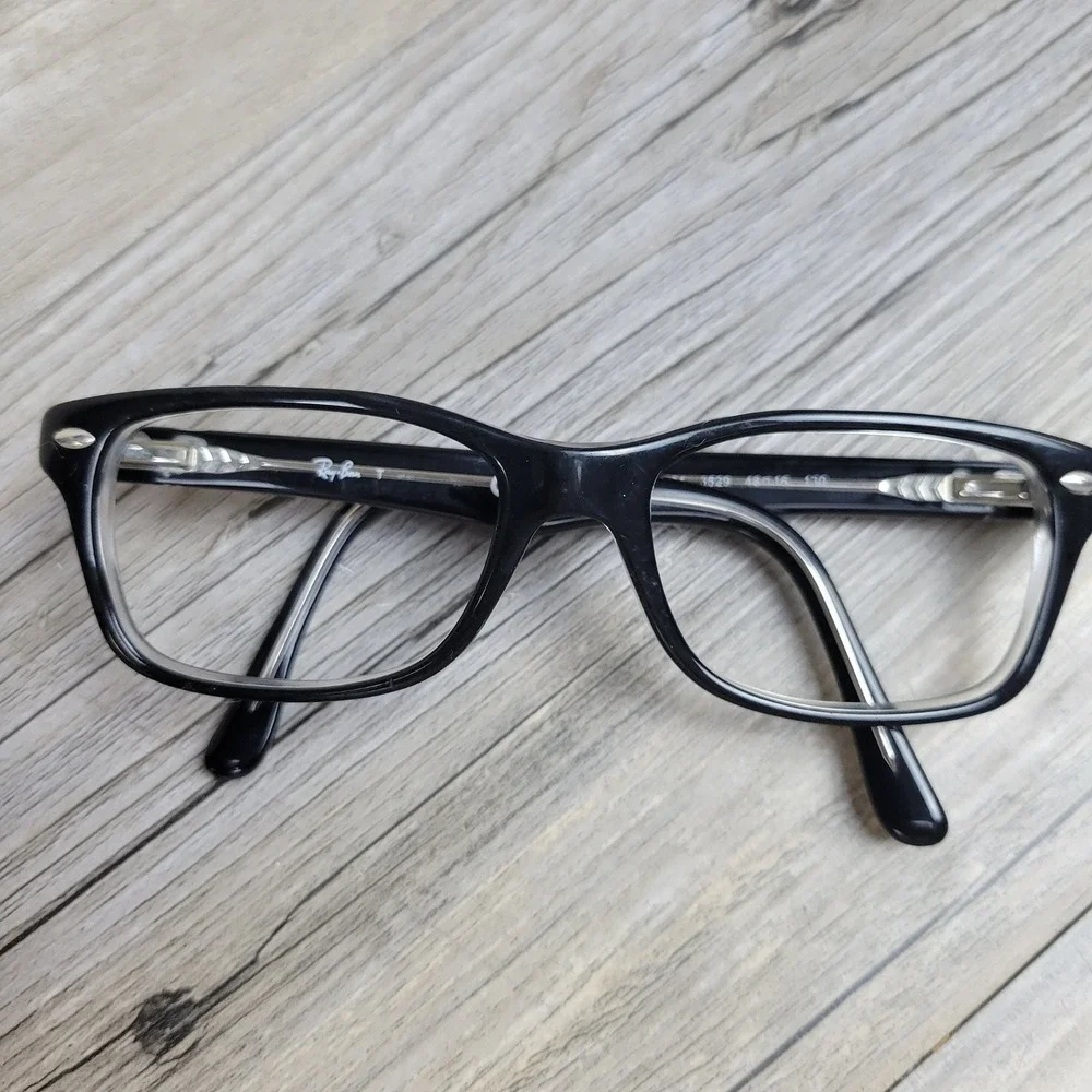 Ray-Ban Eyeglasses Frames RB 1531 3529 Black Clear Full Rim Kids 48-16-130